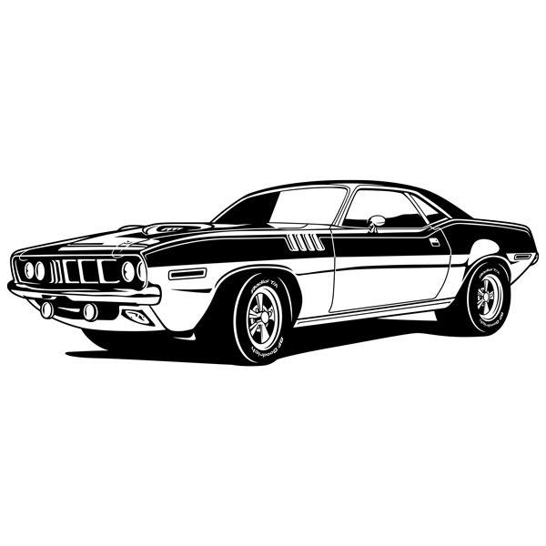 Stickers muraux: Ford Mustang Muscle Car