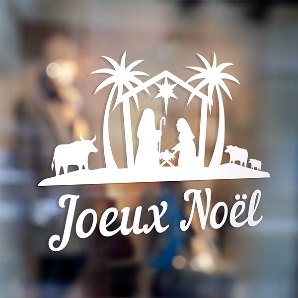 Stickers muraux: Joyeux Noël dans le portail de Bethléem