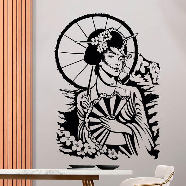 Stickers muraux: Geishas japonais