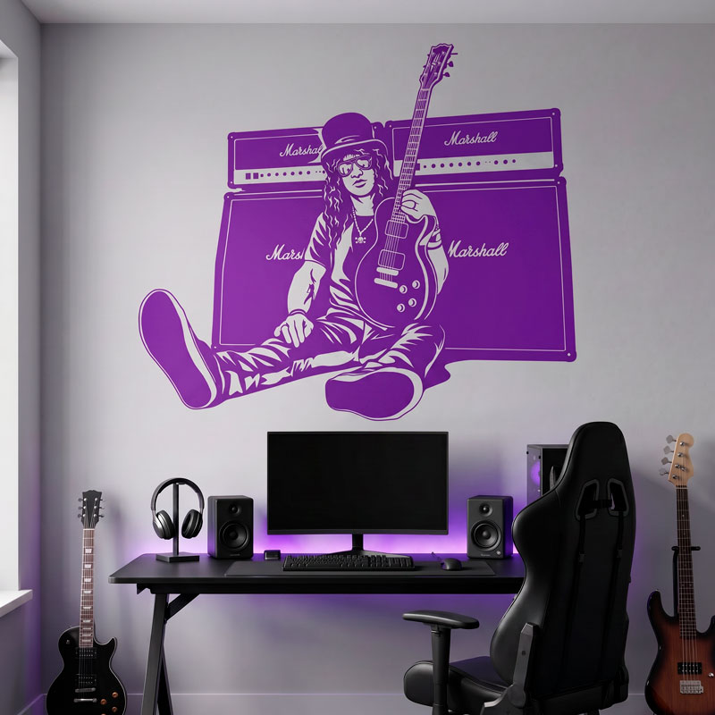 Slash, guitare et haut-parleurs 5