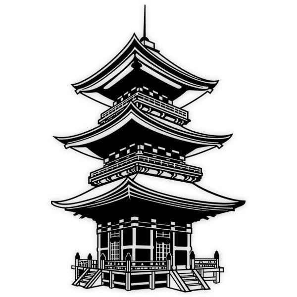 Stickers muraux: Temple bouddhiste au Japon