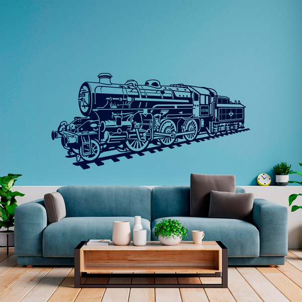 Stickers muraux: Train à vapeur locomotive