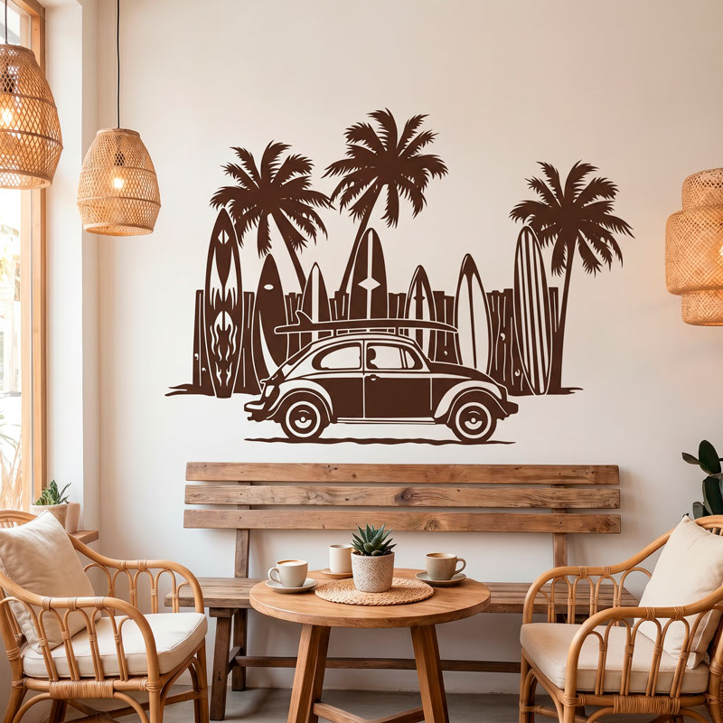 Volkswagen, planches de surf et palmiers 6/9