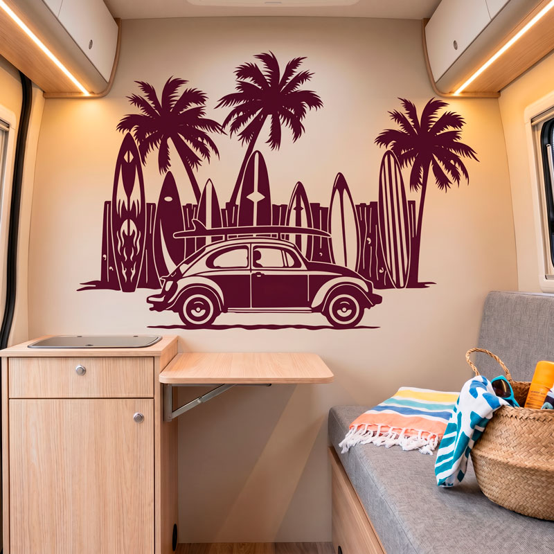 Volkswagen, planches de surf et palmiers 7/9