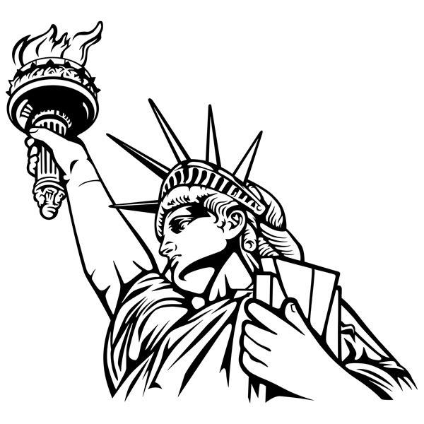 Stickers muraux: Statue de la Liberté 2