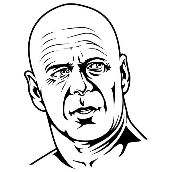 Stickers muraux: Bruce Willis dans Piège de cristal