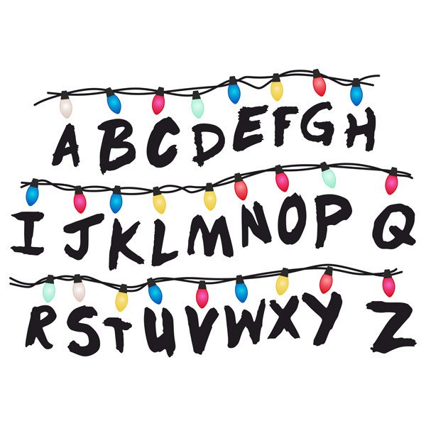 Stickers muraux: Stranger Things alphabet
