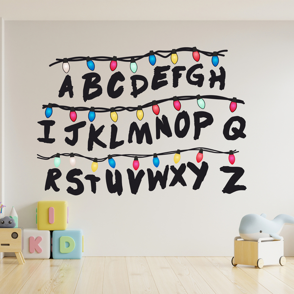 Stickers muraux: Stranger Things alphabet