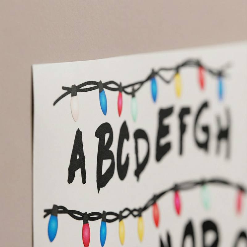 Stickers muraux: Stranger Things alphabet