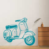 Stickers muraux: Moto Vespa 2