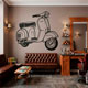 Stickers muraux: Moto Vespa 10