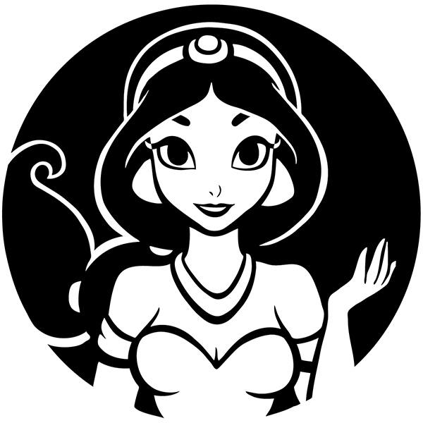 Stickers pour enfants: Aladdin, Princesa Jasmine