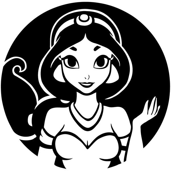 Stickers pour enfants: Princesse Jasmine (Aladdin)