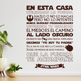 Stickers muraux: En esta Casa - Star Wars 3