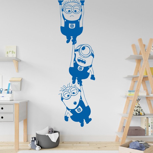 Stickers muraux: Minions suspendus