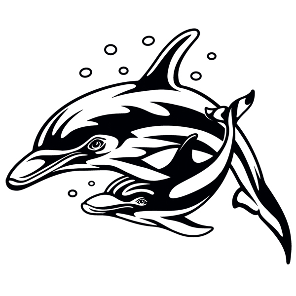 Stickers muraux: Dauphins