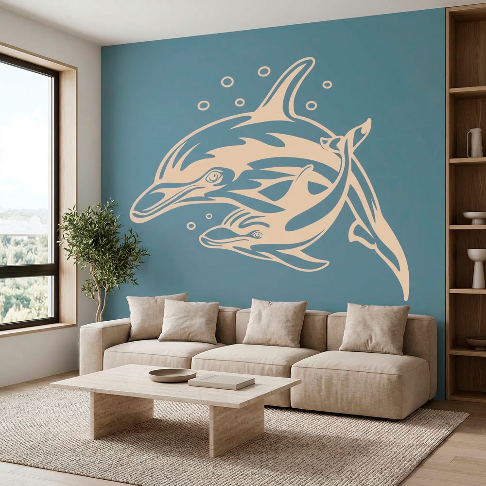 Stickers muraux: Dauphins