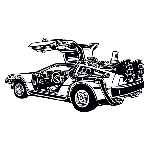 Stickers muraux: DeLorean