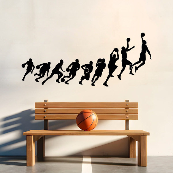 Stickers muraux: Silhouettes de basket-ball de Michael Jordan
