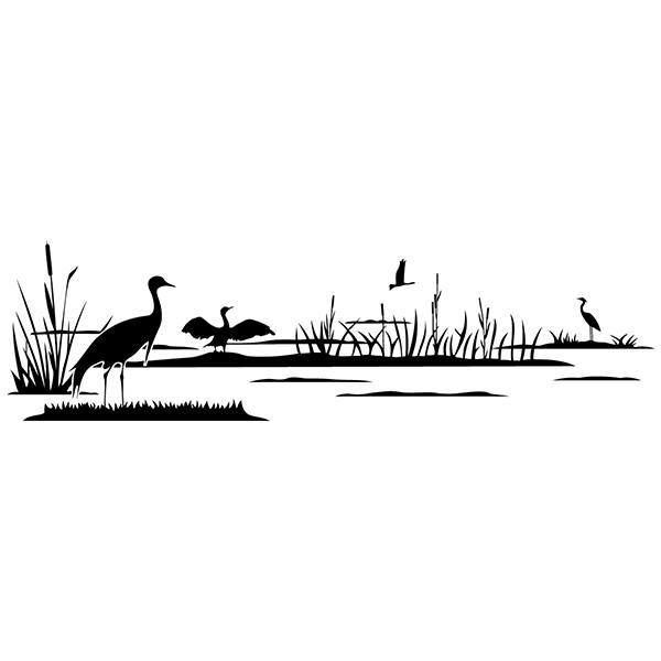 Stickers muraux: Canards sur le lac