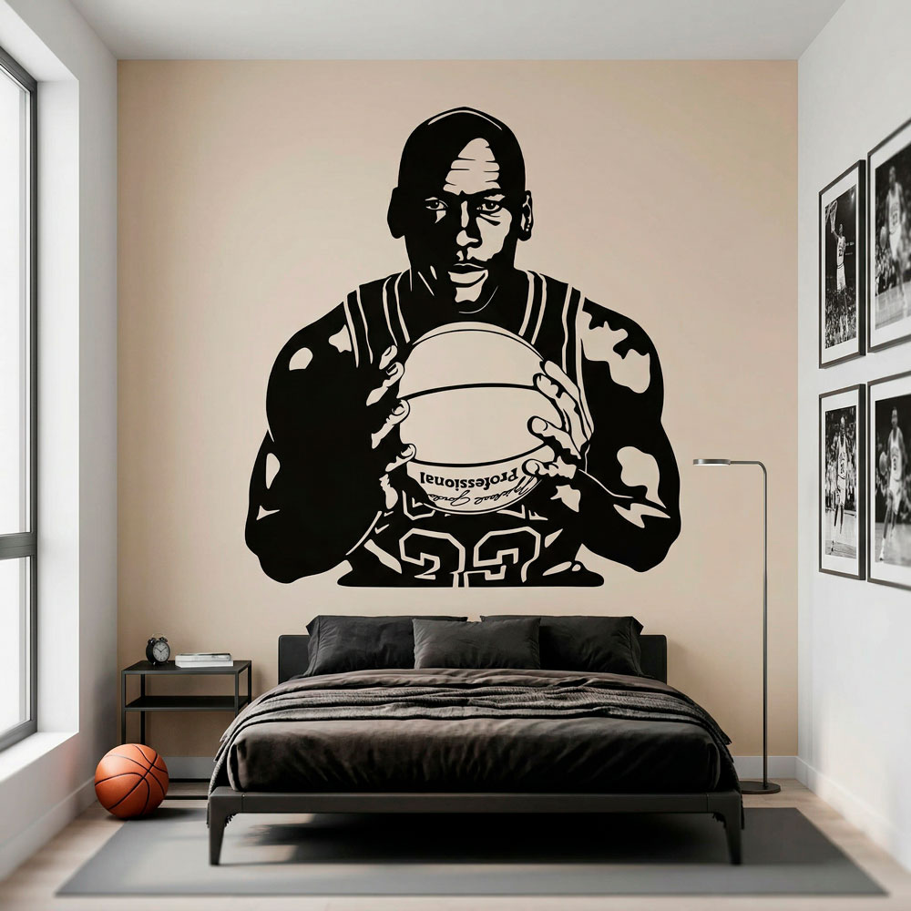 Michael Jordan avec un ballon 3