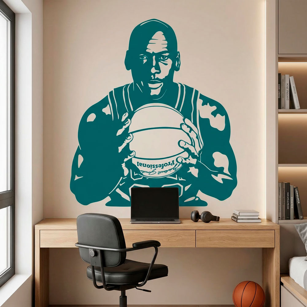 Michael Jordan avec un ballon 5