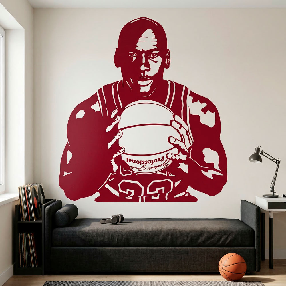 Michael Jordan avec un ballon 6