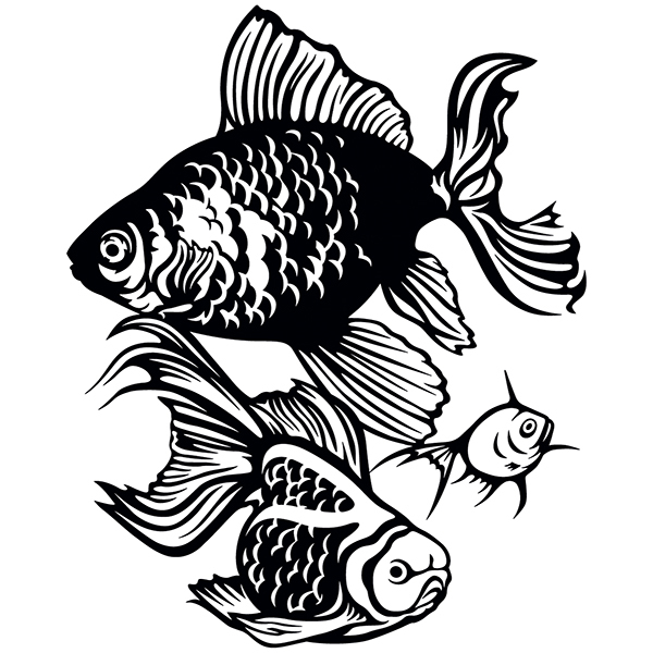 Stickers muraux: Poisson oriental