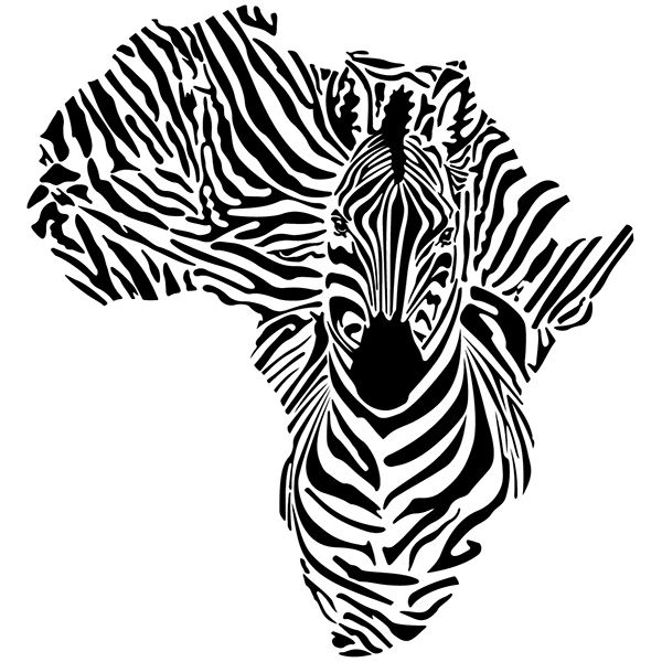 Stickers muraux: Zebra en Afrique
