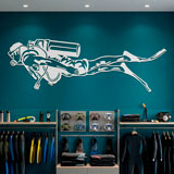 Stickers muraux: Plongeur avec &Eacute;quipement Complet 11