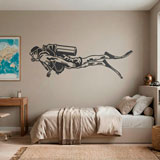 Stickers muraux: Plongeur avec &Eacute;quipement Complet 12