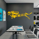 Stickers muraux: Plongeur avec &Eacute;quipement Complet 13