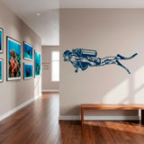 Stickers muraux: Plongeur avec &Eacute;quipement Complet 7