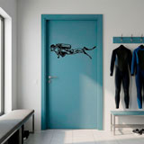 Stickers muraux: Plongeur avec &Eacute;quipement Complet 8