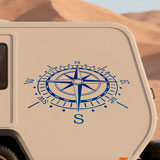 Stickers camping-car: Rose nautique 2