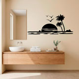Stickers muraux: Coucher de soleil au paradis 3