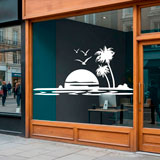 Stickers muraux: Coucher de soleil au paradis 7