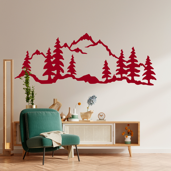 Stickers muraux: Forêt de montagne