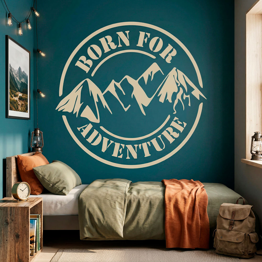Stickers muraux: Born for Adventure