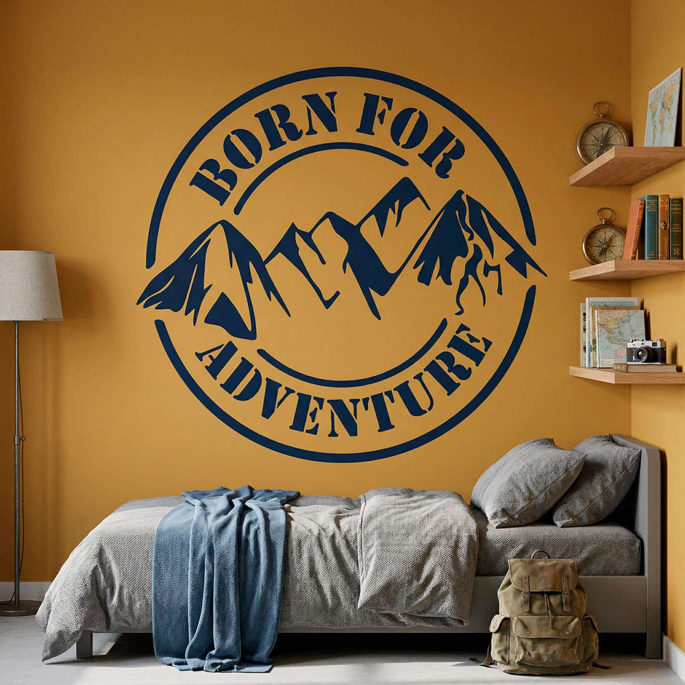 Stickers muraux: Born for Adventure