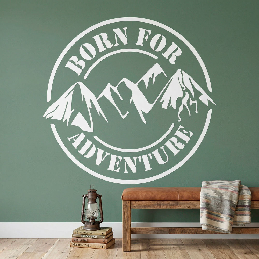 Stickers muraux: Born for Adventure