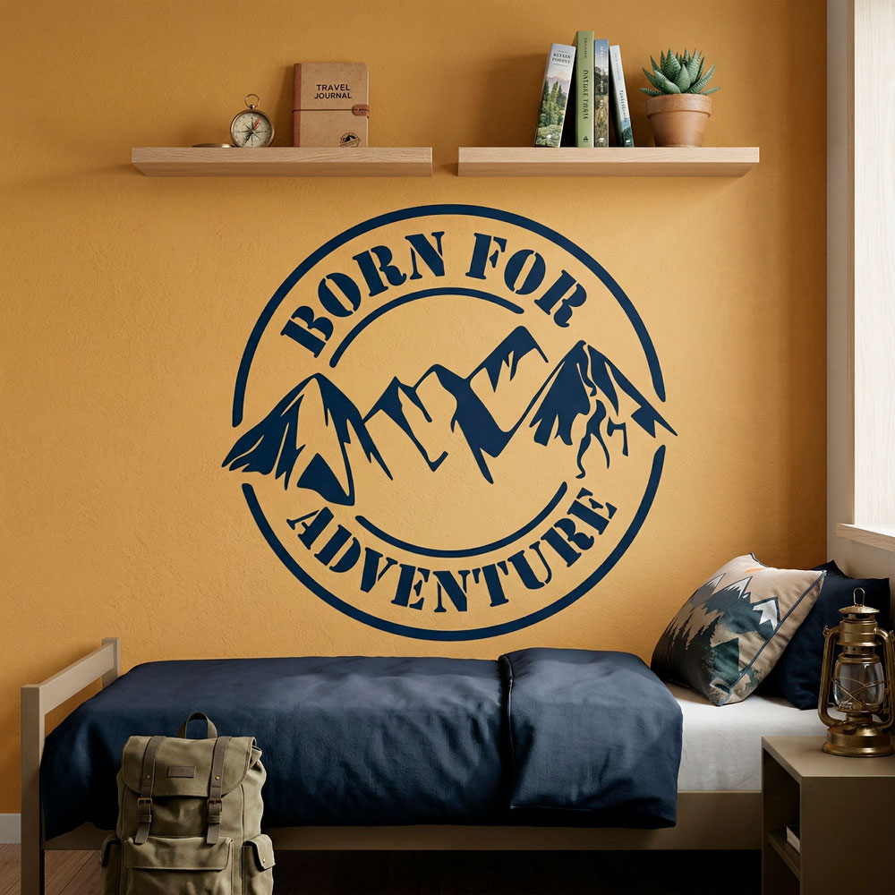 Stickers muraux: Born for Adventure