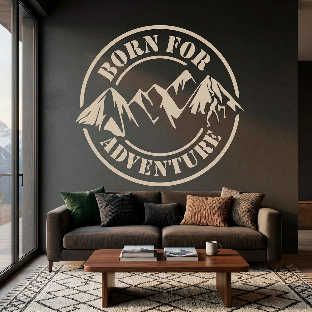 Stickers muraux: Born for Adventure