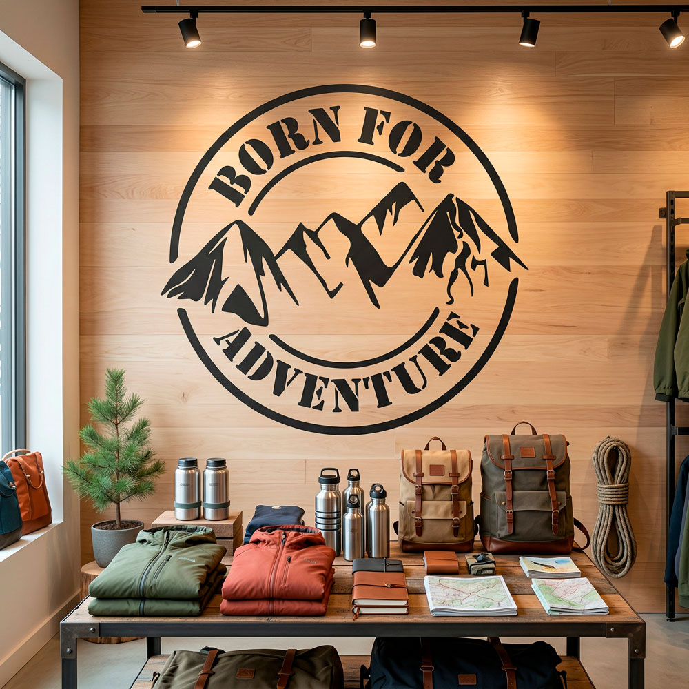 Stickers muraux: Born for Adventure