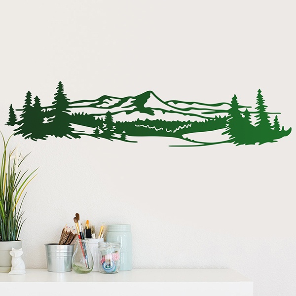 Stickers muraux: Paysage montagneux