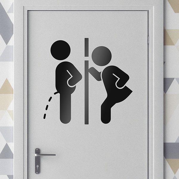 Stickers muraux: WC Intruder