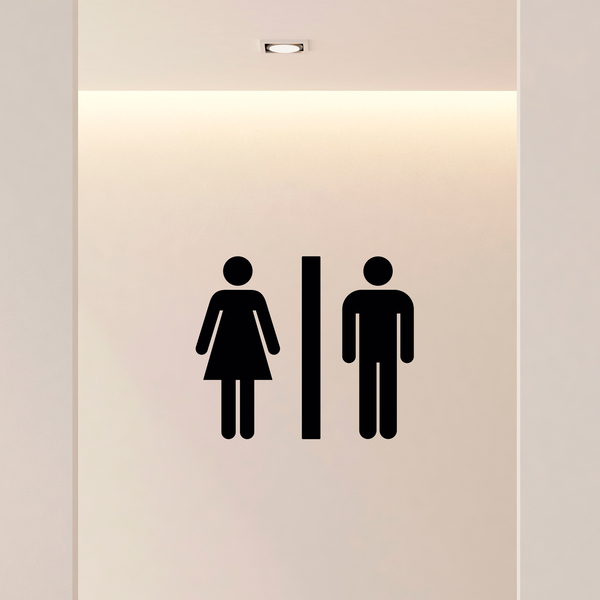 Stickers muraux: Icônes de WC