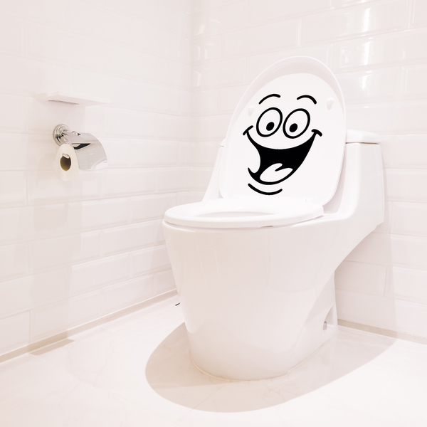 Sticker muraux toilettes Rires WC