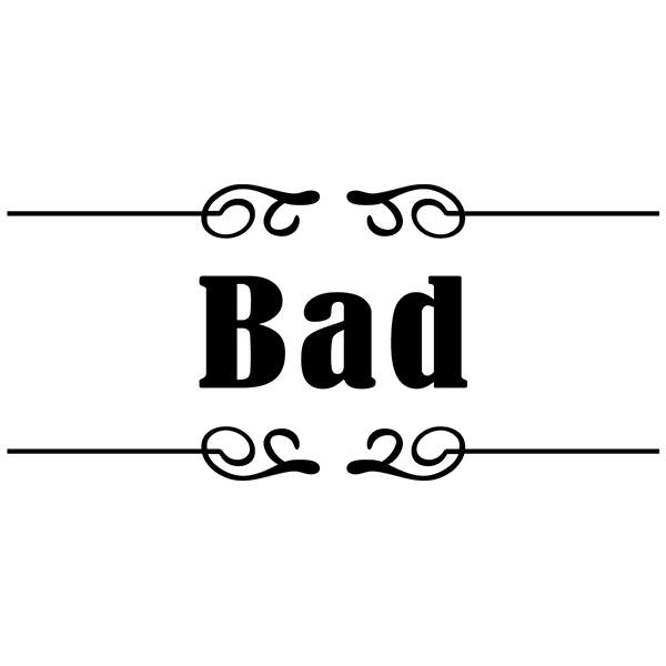 Stickers muraux: Signalisation - Bad