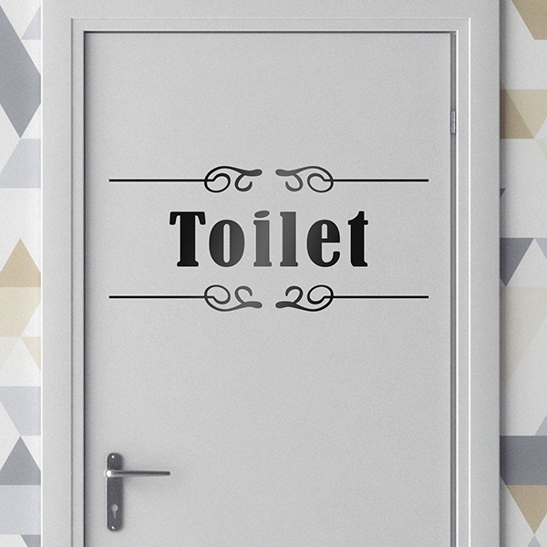 Stickers muraux: Signalisation - Toilet